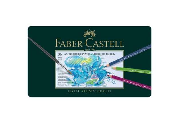 Immagine di Matite acquerellabili Faber Castell Albrecht Dürer colori assortiti - conf. 36 pezzi - 117536