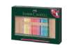 Immagine di Matite colorate permanenti Faber Castell Polychromos mina 3,8 mm rollset colori assortiti - conf. 30