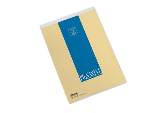 Immagine di Blocco punto metallico 70 fogli Pigna Pignastyl A5 80 g/m2 bianco - 0213747 BI