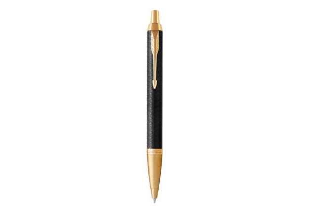 Immagine di Penna a sfera Parker IM punta M inchiostro blu Premium Black GT 1931667