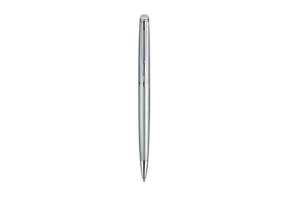 Immagine di Penna a sfera Waterman Hemisphere GT inchiostro blu Waterman argento con finiture placcate in pallad