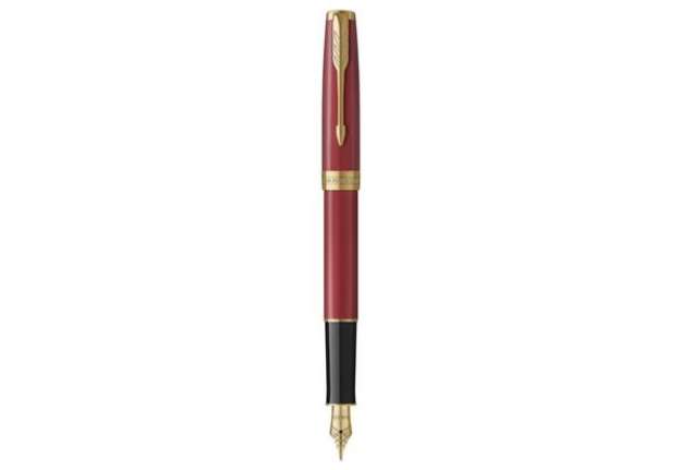Immagine di Penna stilografica Parker Sonnet Parker punta F inchiostro nero Red GT 1931473