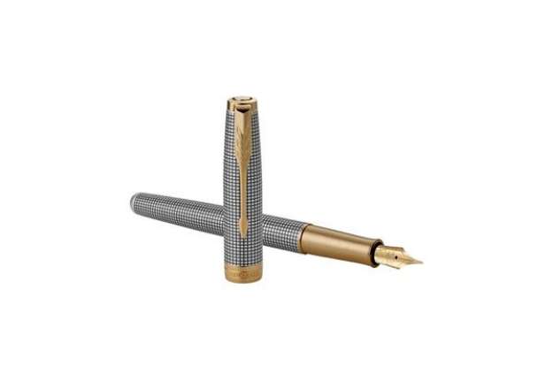 Immagine di Penna stilografica Parker Sonnet Parker punta F inchiostro nero Sterling Silver Ciselé - 1931489