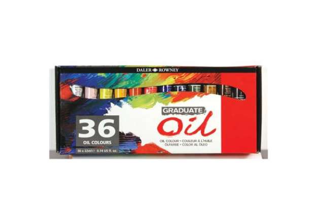 Immagine di Colori a olio Daler Rowney Graduate Oil in tubetto 22 ml - 36 colori assortiti - D117522036