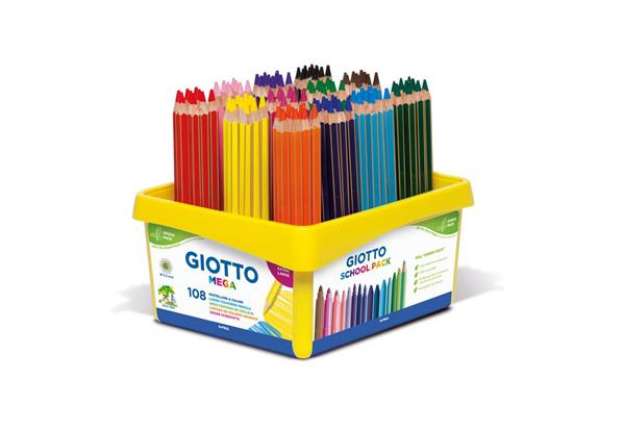 Immagine di Matite colorate Giotto Mega in conf. 108 colori assortiti F523500