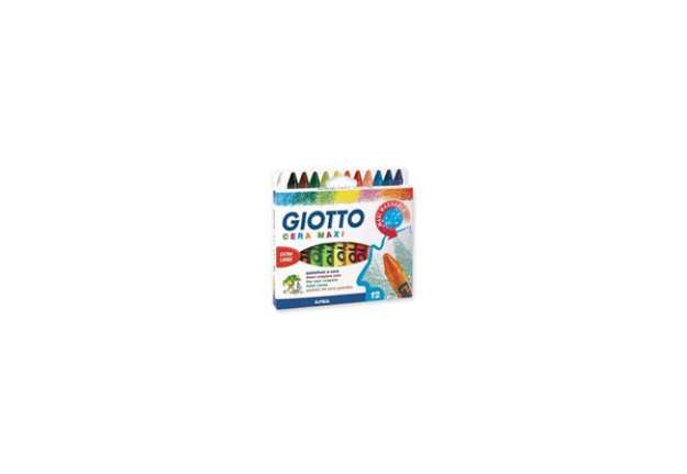 Immagine di Pastelli a cera Giotto Maxi in conf. da 12 colori assortiti F291200