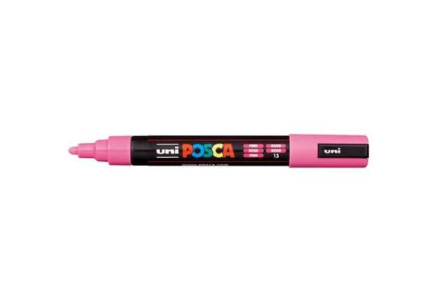 Immagine di Marcatore a tempera Posca Uni-Ball punta tonda 1,8-2,5 mm rosa M PC5M RA