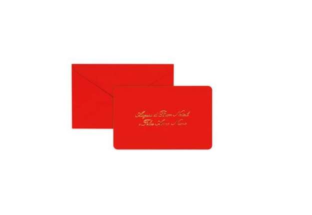 Immagine di Cartoncino auguri di Natale Rex-Sadoch formato 14x9 cm - conf. 100 pezzi - rosso - 2107
