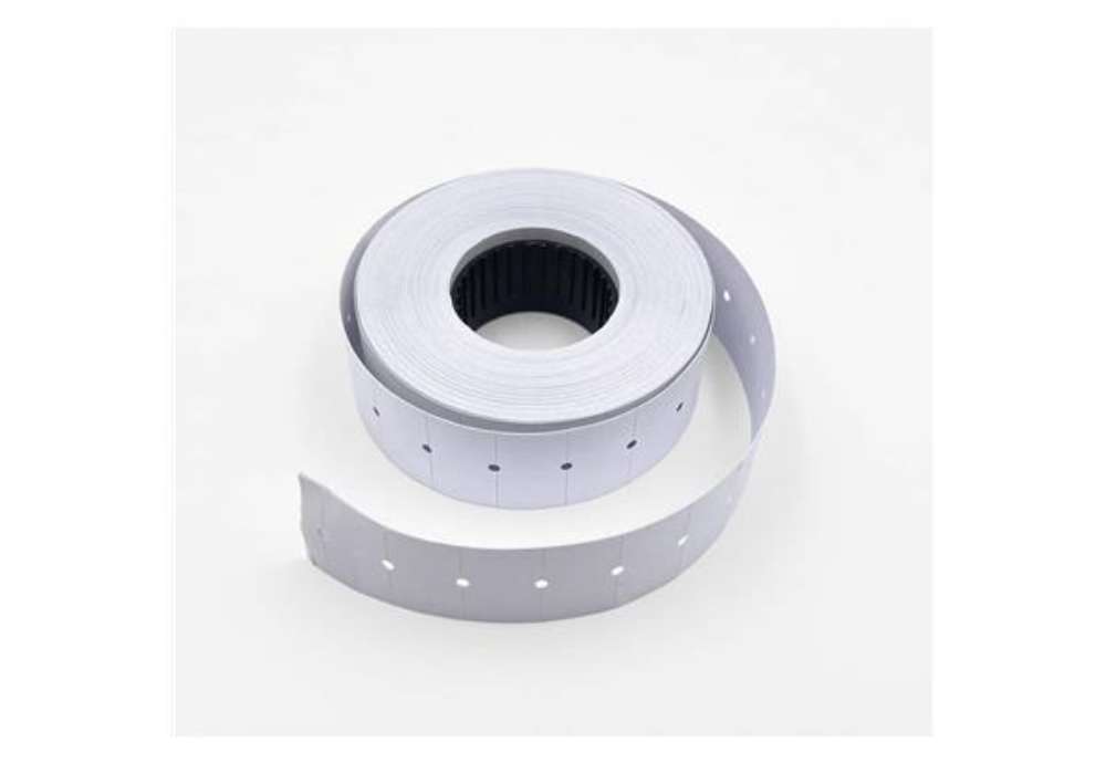 Immagine di Rotolo etichette per prezzatrice Lebez Prima - colore bianco - 10 rotolini da 1000 etichette 21 x 12