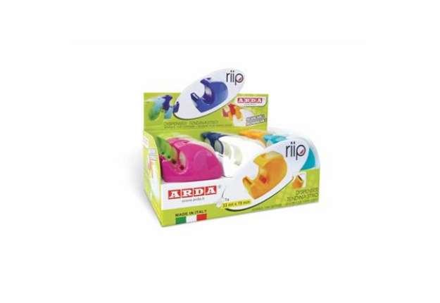 Immagine di Espositore 24 dispenser tendinastro Arda  RIIP - colori assortiti - nastro incluso - C1347TL