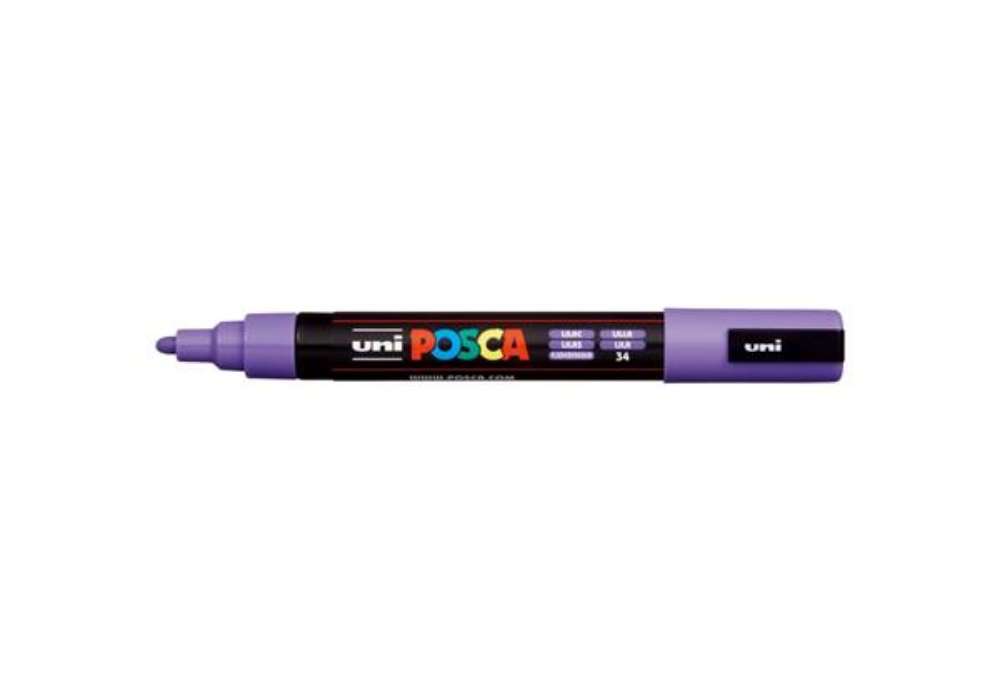 Immagine di Marcatore a tempera Posca Uni-Ball punta media 2,5 mm lilla M PC5M L