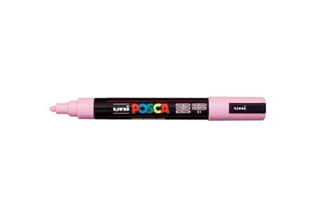 Immagine di Marcatore a tempera Posca Uni-Ball punta media 2,5 mm rosa chiaro M PC5M RAC