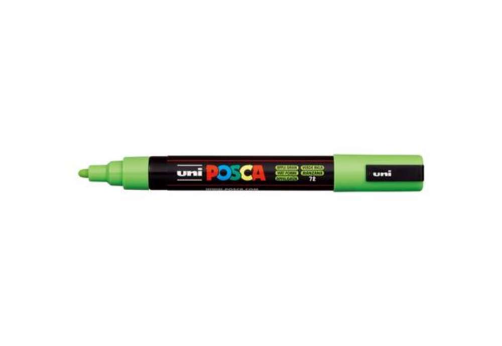 Immagine di Marcatore a tempera Posca Uni-Ball punta media 2,5 mm verde mela M PC5M VMELA