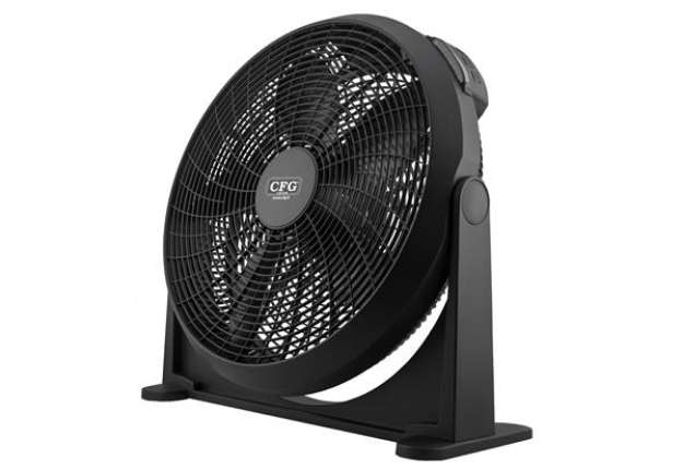 Immagine di Ventilatore Black Circle 50 - da terra e a parete - 70 W - diametro 50 cm - 58,5 x 22 x 60 cm - CFG