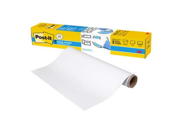 Immagine di Lavagna cancellabile Easy Erase - in rotolo - 60,9 x 91,4 cm - bianco - Post-it