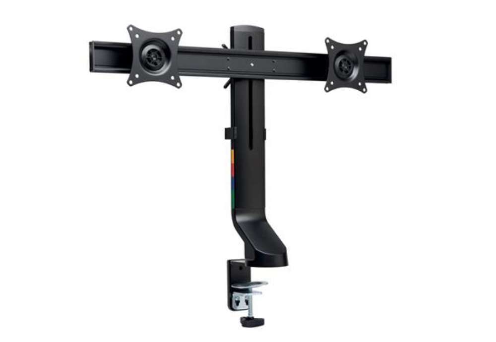 Immagine di Braccio salvaspazio per monitor doppio SmartFit - nero - Kensington
