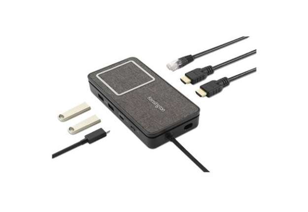 Immagine di Docking station portatile SD1700P - doppia uscita video 4K - USB-C - Kensington