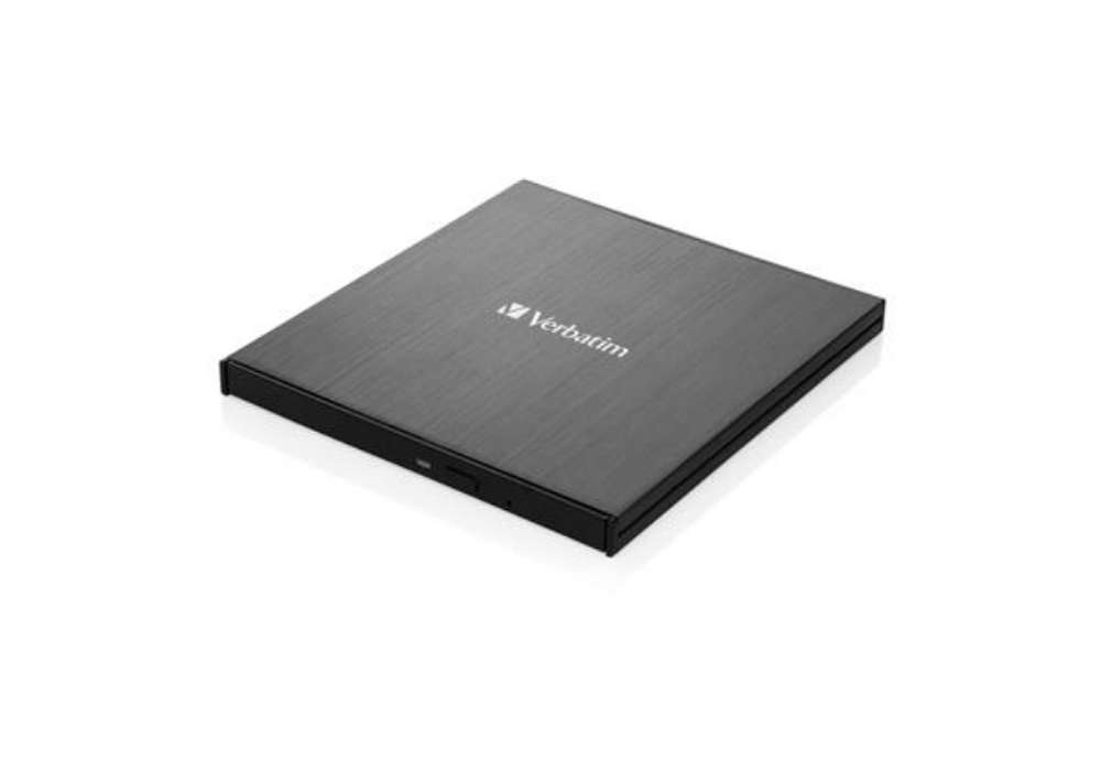 Immagine di Masterizzatore CD/DVD esterno Verbatim slimline USB C Nero 43886