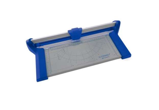 Immagine di Taglierina a rullo Q-Connect grigio/blu fino a 10 ff A4 KF17011