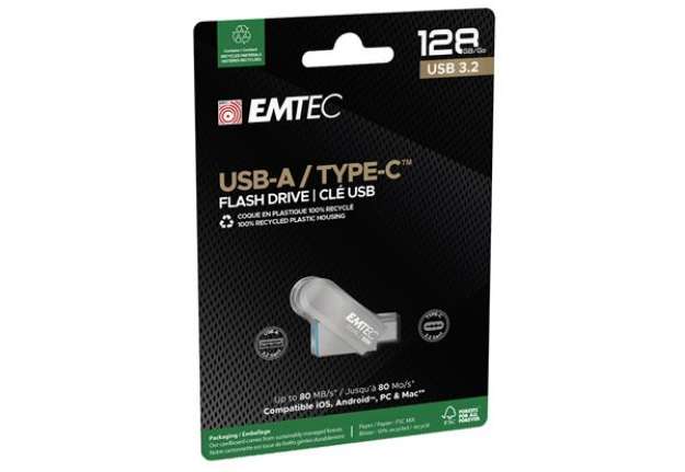 Immagine di Emtec - Memoria Dual USB3.2 to Type-C - 128GB - ECMMD128GD283