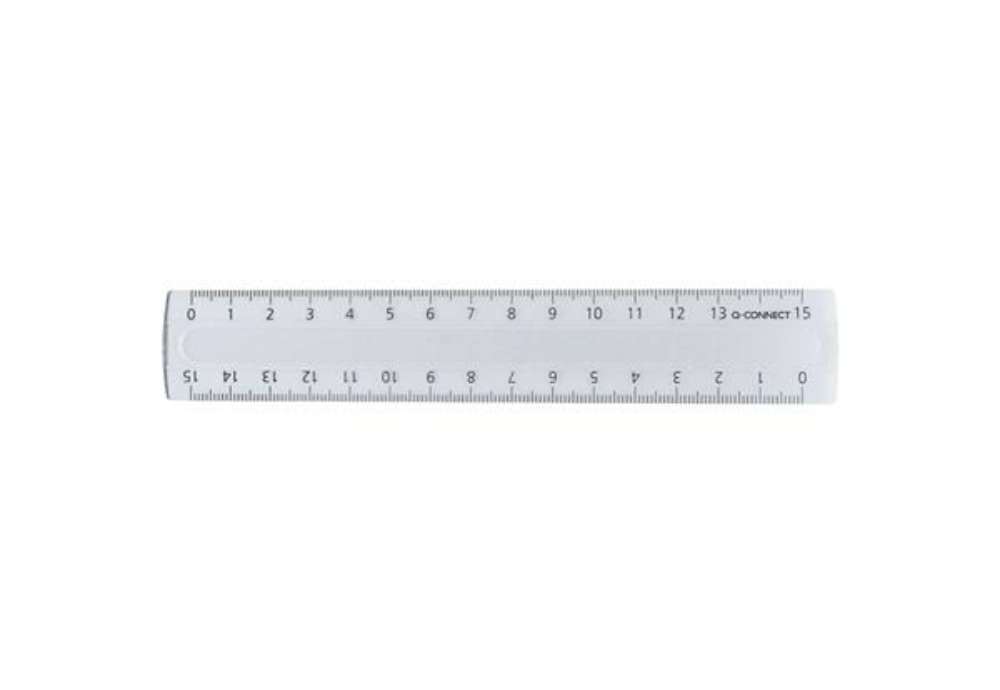 Immagine di Righello Q-Connect trasparente 15 cm  KF00583
