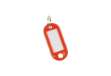 Immagine di Targhetta portachiavi Q-Connect standard in plastica 5x2,2 cm rosso Confezione da 10 pezzi - KF10870