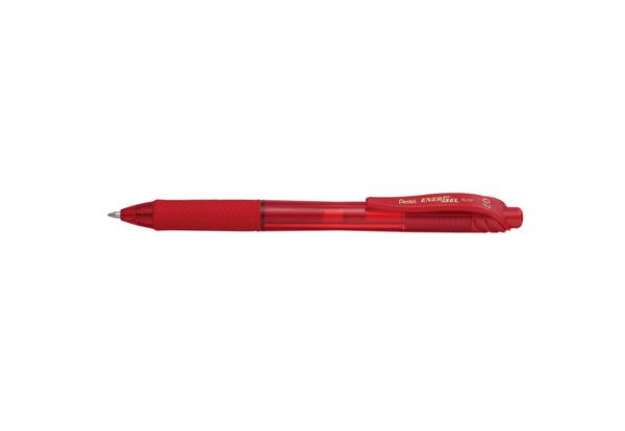 Immagine di Penna roller a scatto Pentel EnerGel X 0.7 mm rosso BL107-BX