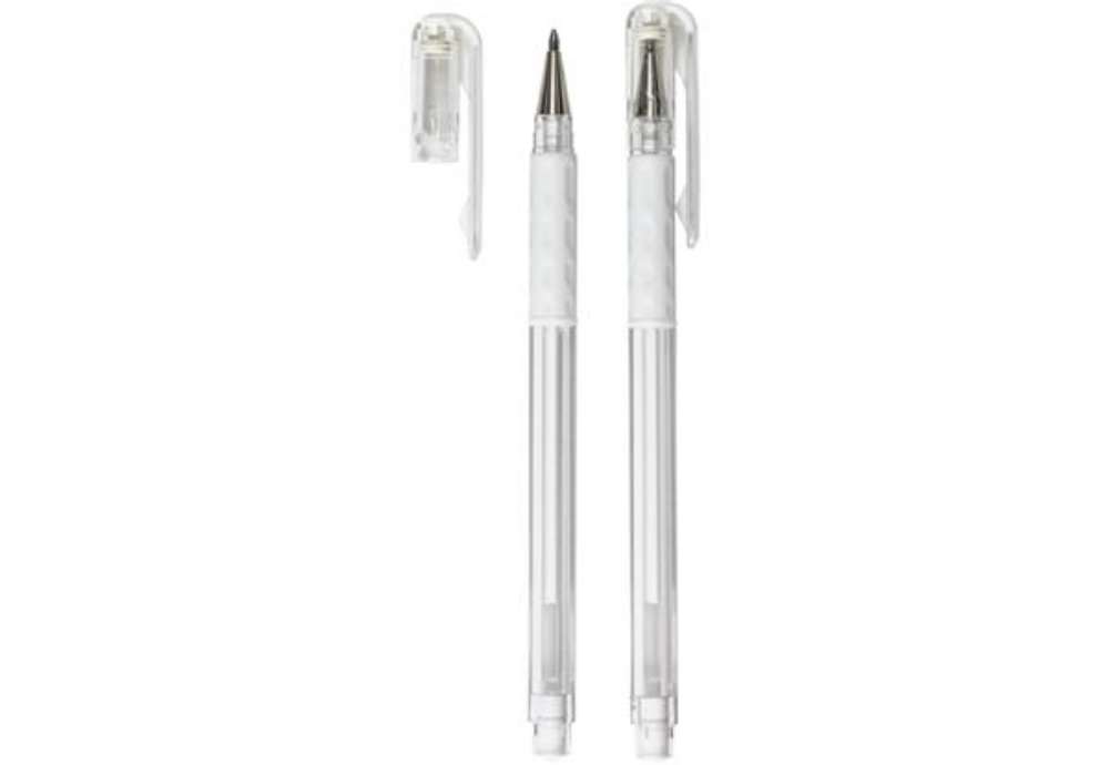 Immagine di Penna roller Pentel Gel Hybrid grip Luna 0.8 mm bianco K118-LW