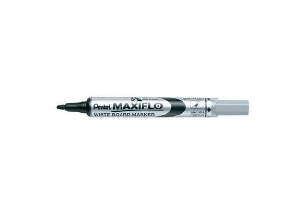Immagine di Marcatore per lavagne bianche Pentel MAXIFLO punta conica 4,0 mm nero MWL5S-A