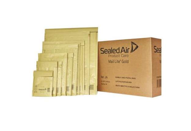 Immagine di Buste imbottite Mail Lite® Gold G 24x33 cm Avana conf. 50 pezzi - 103027406