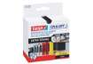 Immagine di Nastro adesivo in tela tesa velcro On&Off universale autoadesivo extra forte nero 50 mm x 1 m - 5522