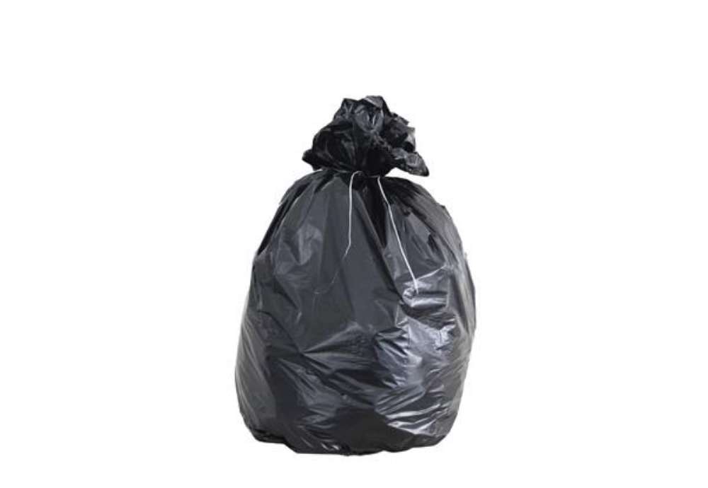 Immagine di Sacchi immondizia per rifiuti inorganici Rolsac 127 L 80x110 cm - 49 µm nero - conf. da 100 pezzi -