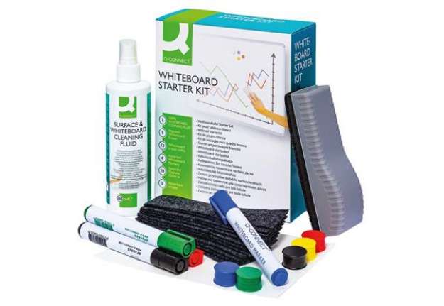 Immagine di Starter kit per lavagne bianche magnetiche Q-Connect KF32153