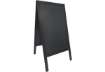 Immagine di Lavagna da terra a gesso liquido Securit® Sandwich in legno 70x120 cm nero - SBS-BL-120