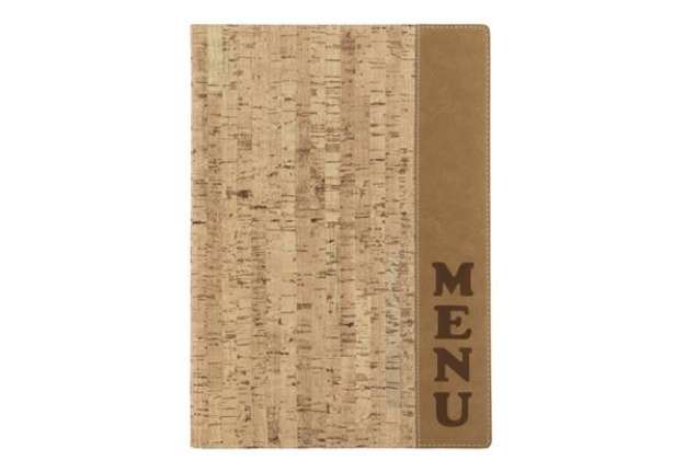 Immagine di Portamenù stile Sughero Securit® Cork in plastica A4 sughero MC-DRA4-CORK