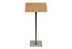 Immagine di Leggio portamenù Securit® in legno e acciaio 54x36x115 cm naturale MCS-115-TE