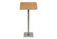Immagine di Leggio portamenù Securit® in legno e acciaio 54x36x115 cm naturale MCS-115-TE