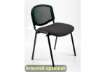 Immagine di Sedia visitatore 4 gambe Unisit Dado D5N schienale in rete - rivestimento eco nero - Conf. 2 pezzi -