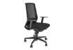 Immagine di Sedia semidirezionale girevole Unisit Light LLN traslatore sedile rivestimento ignifugo nero - con b