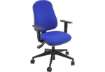 Immagine di Sedia operativa girevole Unisit Simple SISY Eco Smart - rivestimento Eco blu - con braccioli - SISY/