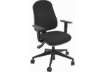 Immagine di Sedia operativa girevole Unisit Simple SISY Eco Smart - rivestimento Eco nero - con braccioli - SISY