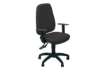 Immagine di Sedia operativa girevole Unisit Teti TETE Eco Smart - rivestimento Eco nero - braccioli regolabili -