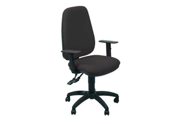 Immagine di Sedia operativa girevole Unisit Teti TETE Eco Smart - rivestimento Eco nero - braccioli regolabili -