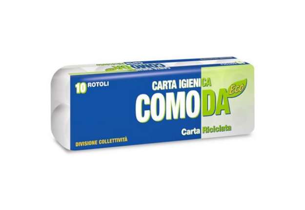 Immagine di Carta igienica Lucart Eco Comoda 2 veli  10 rotoli da 155 strappi - 811624