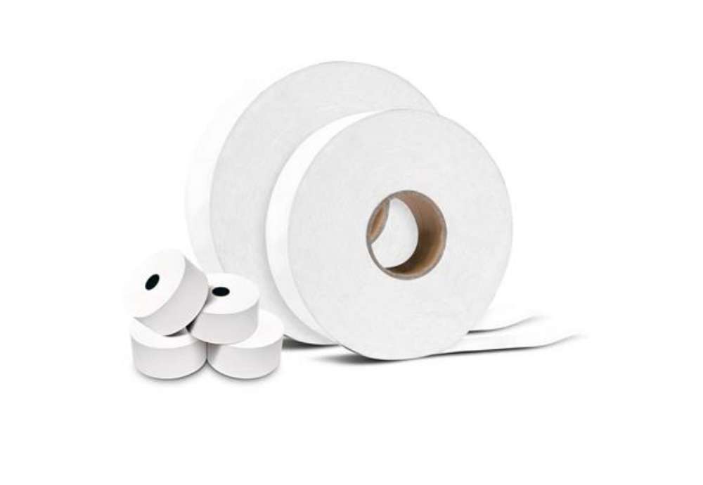 Immagine di Rotoli per colonnine area di servizio Rotolificio Pugliese 57 mm x 130 m foro 12 mm 55 g/m² conf. da