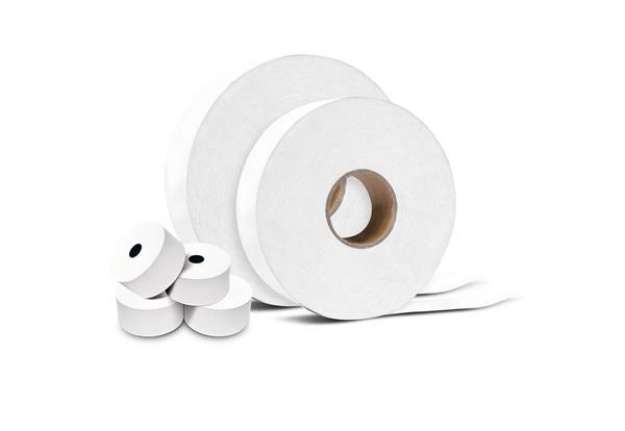 Immagine di Rotoli per colonnine area di servizio Rotolificio Pugliese 57 mm x 130 m foro 12 mm  conf. da 3 - 57