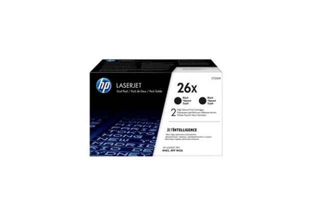 Immagine di Toner alta capacità 26X HP nero  Conf. 2 - CF226XD