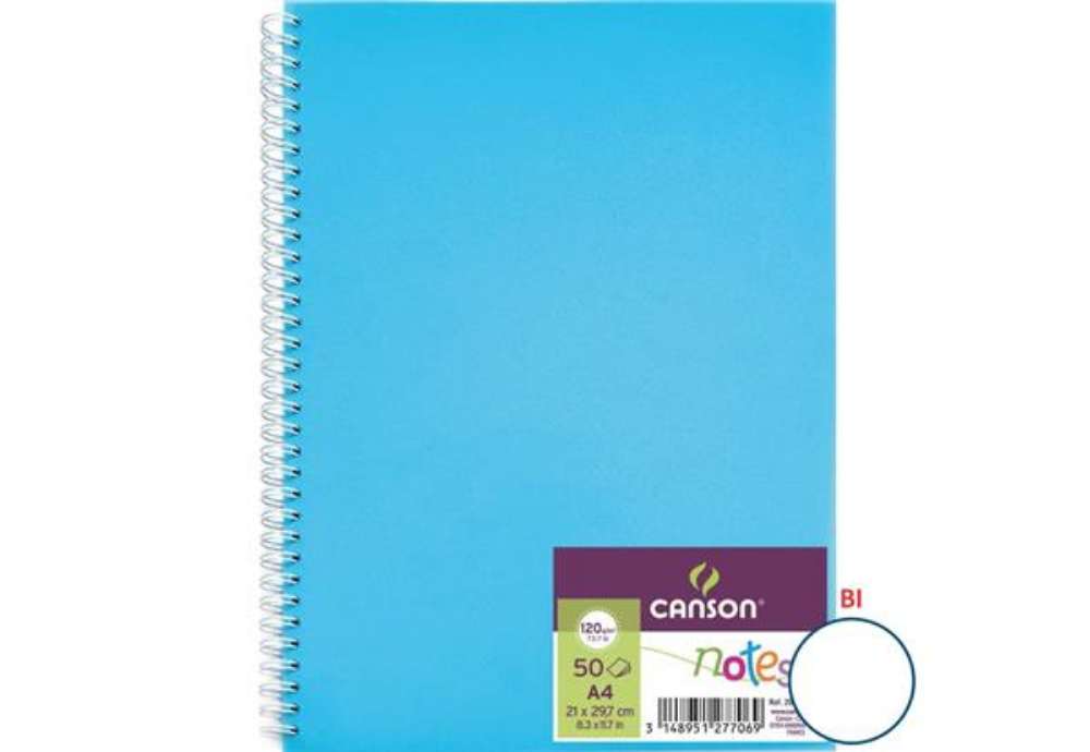 Immagine di Quaderno a spirale Canson A4 - 50 fogli assortiti C200003028