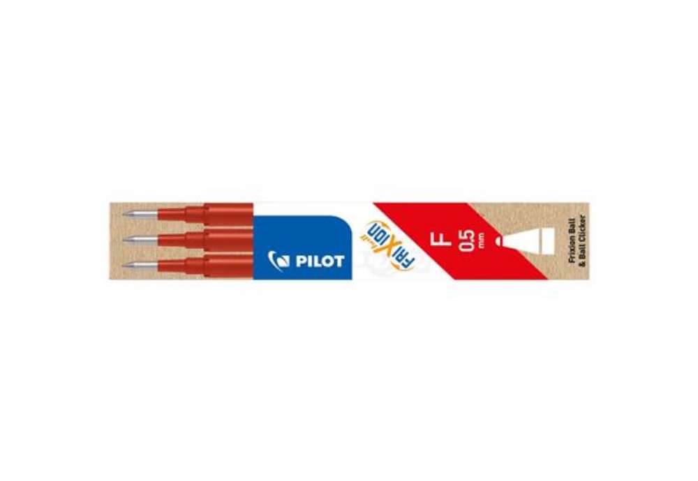 Immagine di Refill sfera Pilot Frixion Ball 0,5 mm rosso Set 3 pezzi -6572