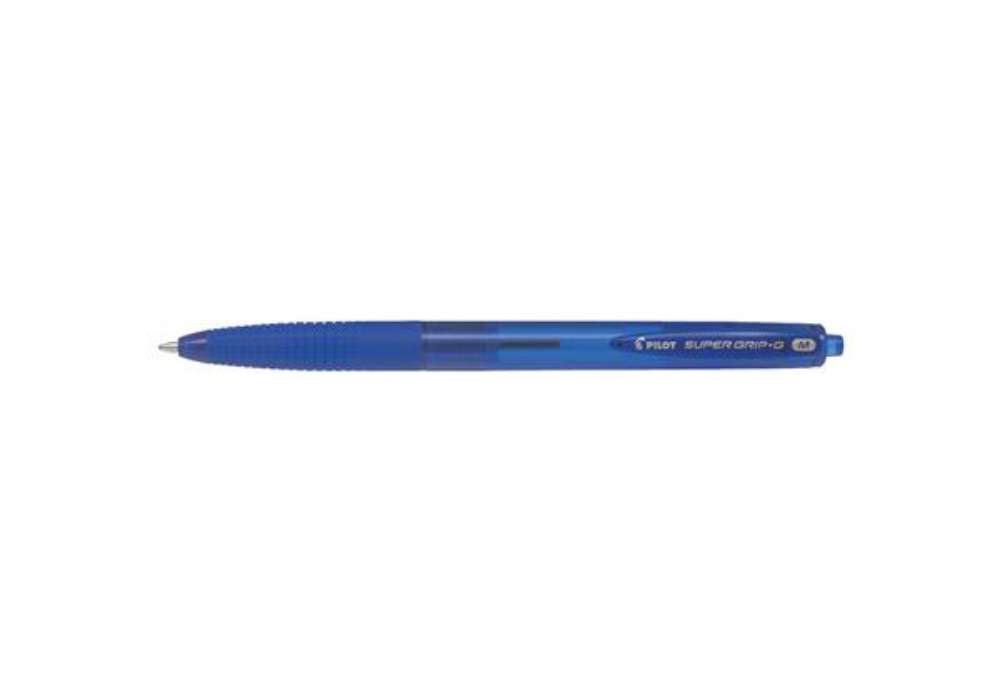 Immagine di Penna a sfera a scatto Pilot Super Grip G punta M blu 1615